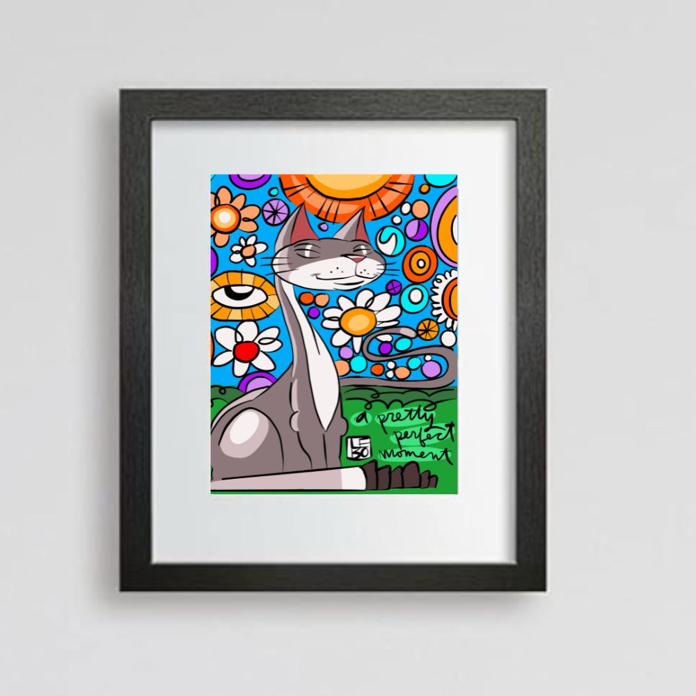 A Pretty Perfect Moment - Limited Edition Framed Sketchbook Print